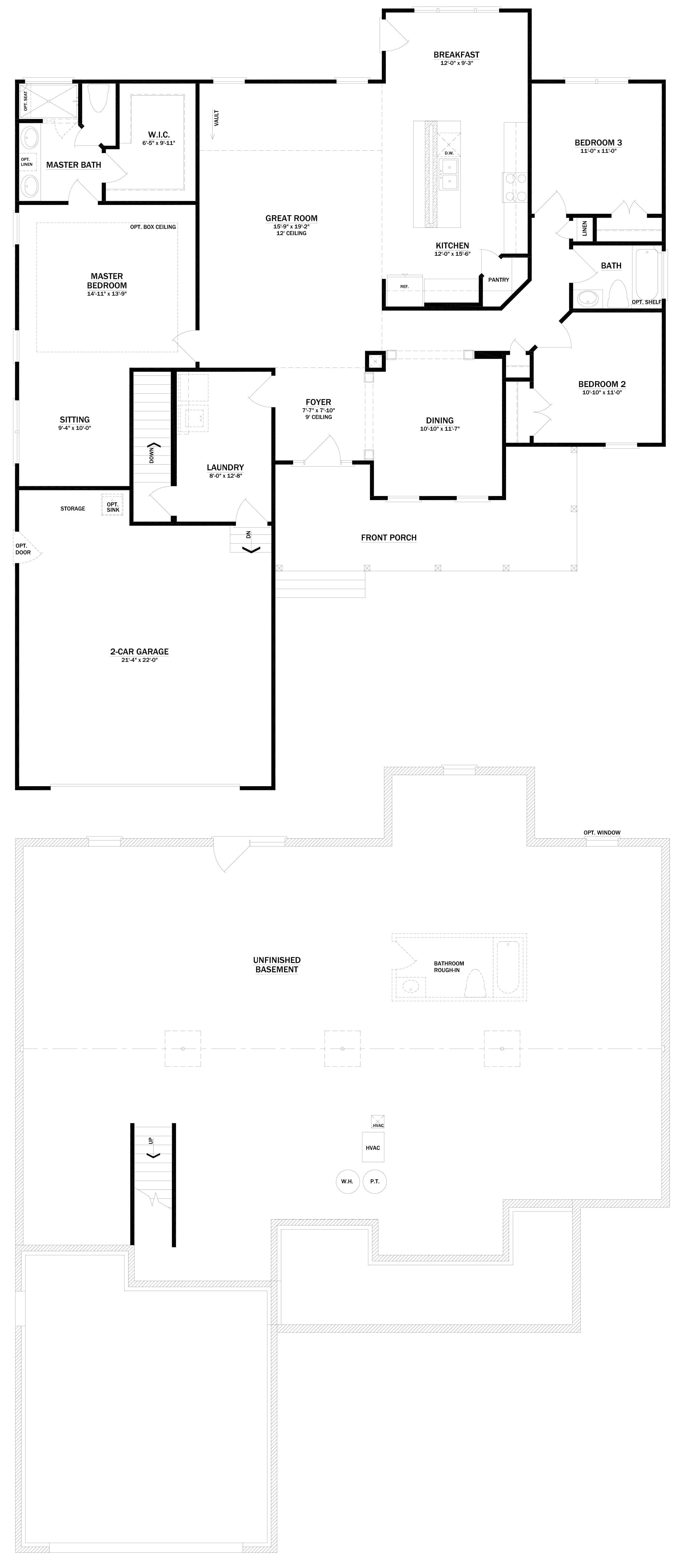 The Christal floor plan diagram