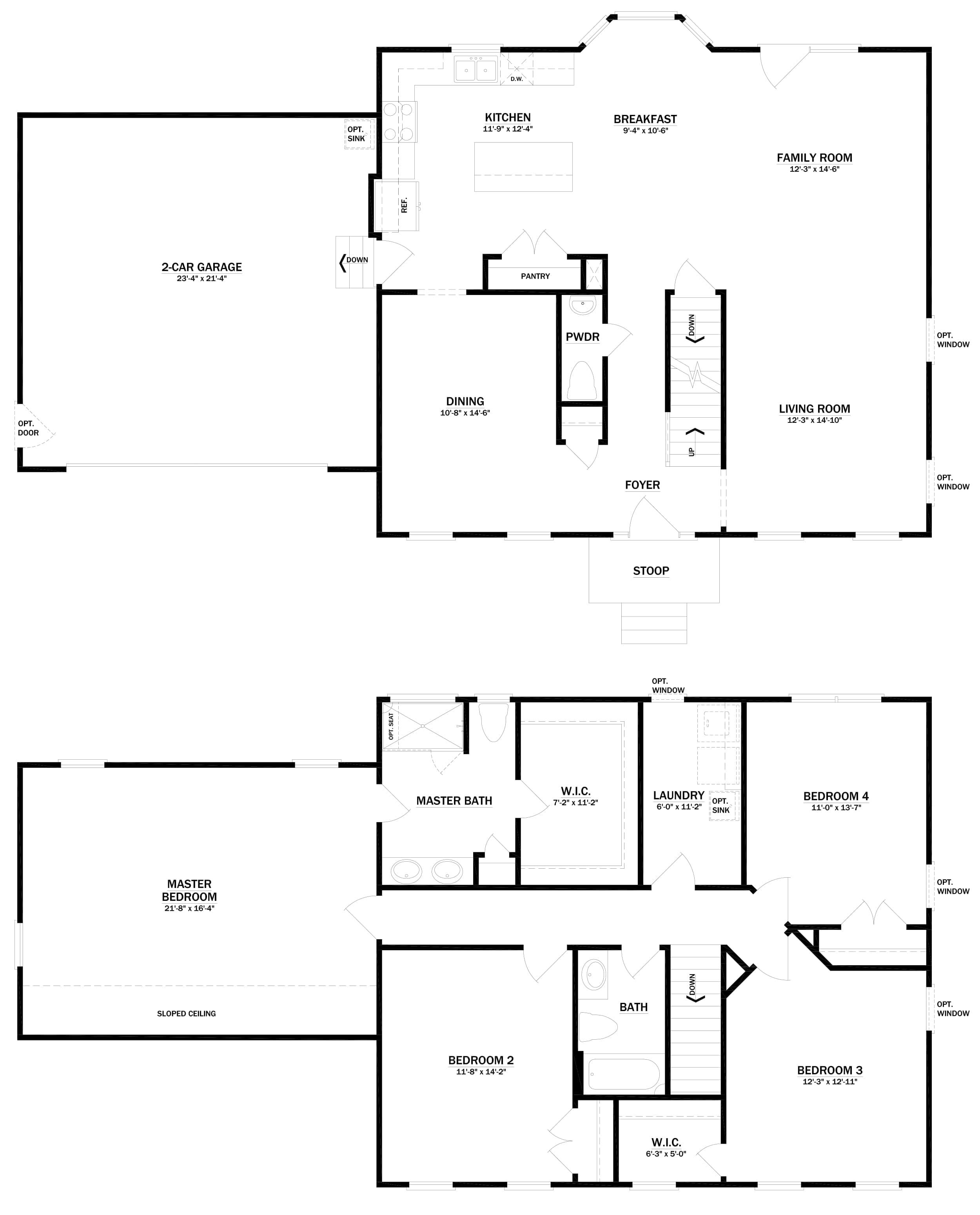 The York floor plan diagram
