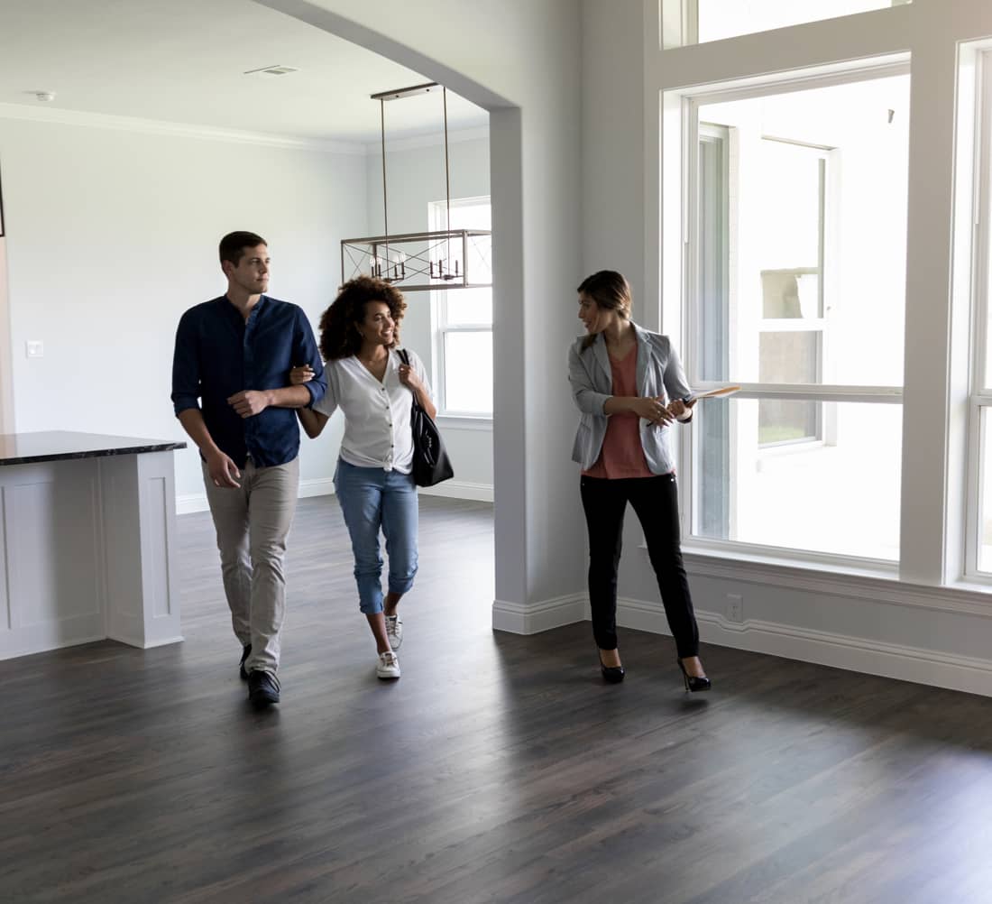 Final walkthrough of completed home